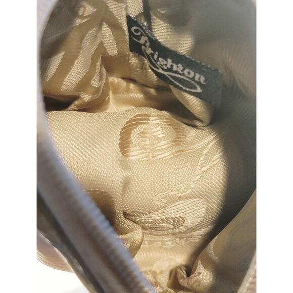 Brighton Heart Coin Change Wallet Leather Cream Gold Zipper - Picture 5 of 10